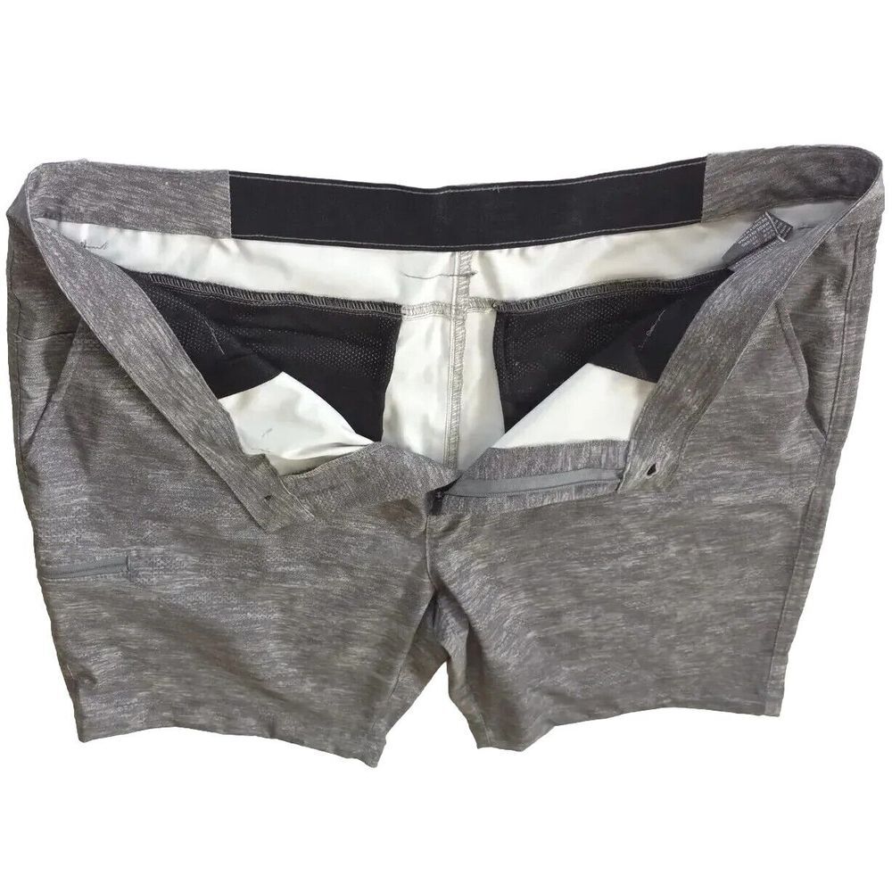 Hawke & Co Men 40 Short Outdoor Bermuda Batik Polyester‎ Spandex Gray Inseam 8
